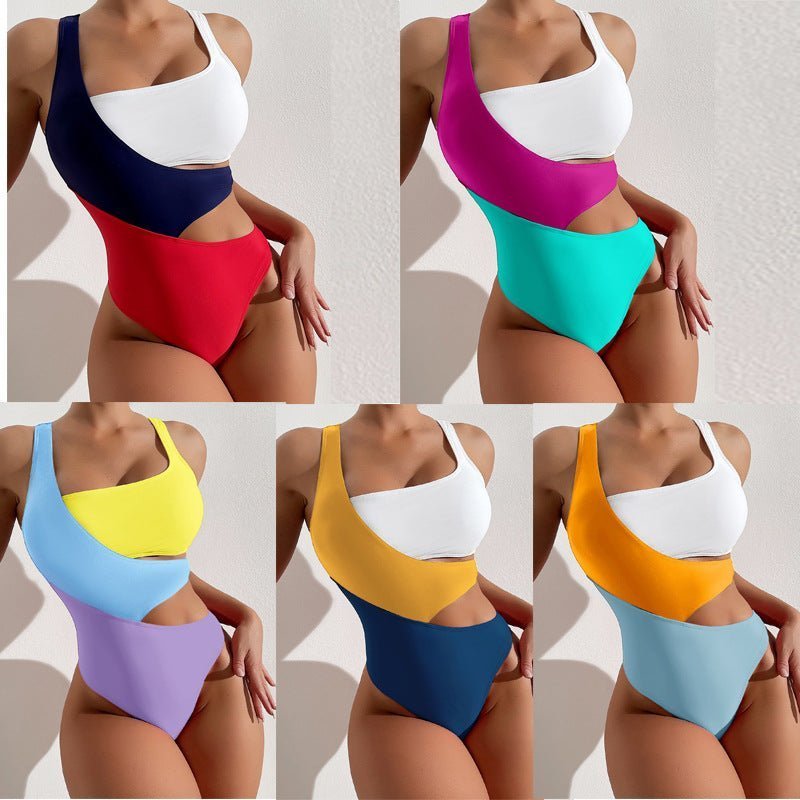 Fashion Shaping Conservative Bikini Swimwear - RNF ENT