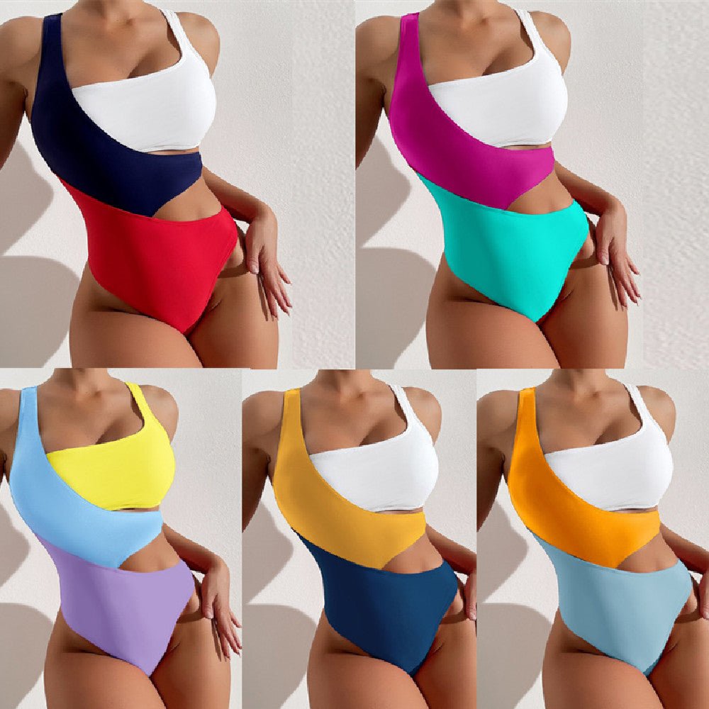 Fashion Shaping Conservative Bikini Swimwear - RNF ENT