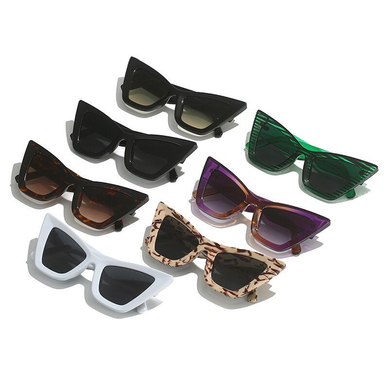 Fashion Oversized Cat Eye Women Sunglasses Vintage Brand Designer Gradient Shades UV400 Men Trending Sun Glasses