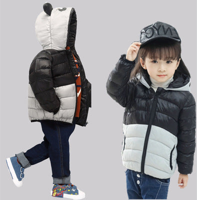 Short down jacket for children